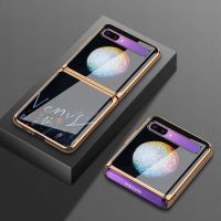 ☸ High Quality Phone Case For Samsung Z Flip Cases Luxury Anti Fall Protective Cover Shockproof Shell For Samsung Sm-F7000 F700N