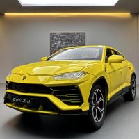 โลหะผสม 1:24 แรมโบ้ URUS โมเดลรถวัวกระทิงดึงกลับเสียงและไฟเด็กของเล่นโมเดลรถของตกแต่ง ~