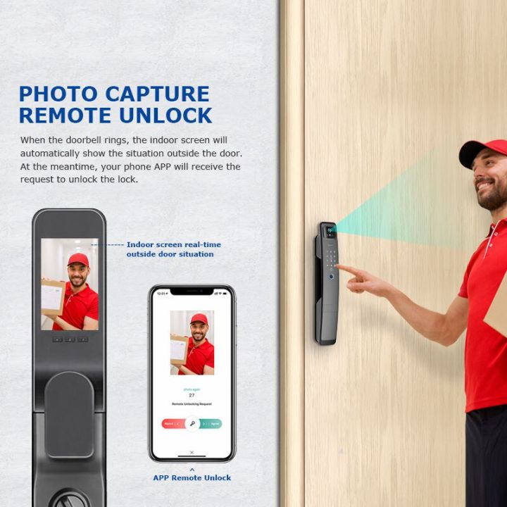 แอป-wifi-tuya-ภาษาอังกฤษ-รัสเซีย-สเปน-โปรตุเกสเสียงดิจิตอล3d-ใบหน้าประตูล็อคอัจฉริยะจดจำลายนิ้วมือด้วยกล้อง