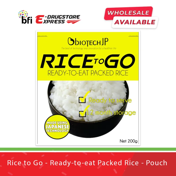 Rice to Go Readytoeat Packed Rice Pouch Lazada PH