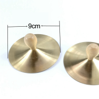 4 Pair 9cm Hand Percussion Copper Cymbals Children Musical Instrument Education Toys Brass