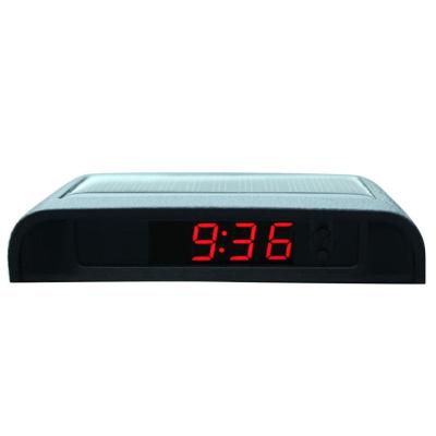 Car Clock Auto Internal Stick-On Digital Watch Solar Powered 24-Hour Car Clock With Car Decoration Electronic Accessories