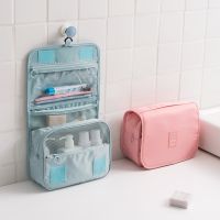 【YF】 Travel Wash Bag Womens Makeup Toilet Organizer Hook Foldable Waterproof Large Capacity Storage