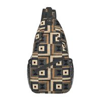 Antique African Textile Crossbody Sling Bags Small Chest Bag Shoulder Backpack Daypack for Travel Hiking Sports Satchel Running Belt