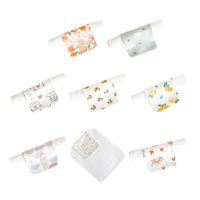 ◑ Cute Print Back Sweat Absorbent Towel High Absorbent Back Towel Gauze-Cotton Back Cloth for Baby Unisex Long Sweat Towel