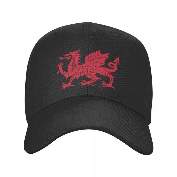 2023-new-fashion-wales-flag-red-dragon-baseball-cap-for-personalized-adjustable-welsh-proud-dad-hat-snapback-caps-contact-the-seller-for-personalized-customization-of-the-logo