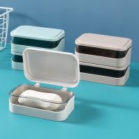 Soap Box Container with Lid Waterproof Dustproof Travel Soap Dish Holder Durable Soap Case Bathroom Strong Sealing Organizer