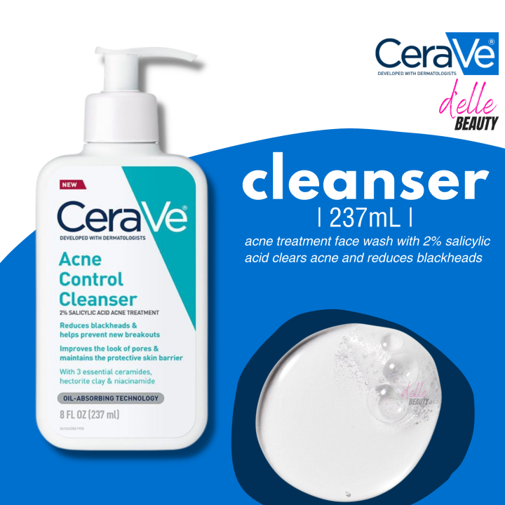 CeraVe Acne Control Cleanser 2 SALICYLIC ACID ACNE TREATMENT Lazada PH