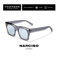 HAWKERS Grey Blue Chrome NARCISO Sunglasses for Men and Women, unisex. UV400 Protection. Official product designed in Spain 120026