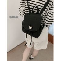 Uniqlo 2023 New leisure canvas backpack bag handbag 2023 New tide Korea backpack shoulder bag Mr Bill of lading the original