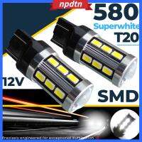 การไฟเลี้ยว LED รถไฟหน้าซ่อนแบบซีนอนไฟเบรคหน้าไฟข้าง NPDTN 7443 18SMD