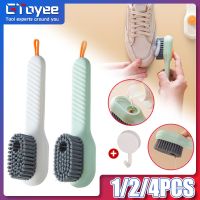 Multifunctional Cleaning Brush Automatic Liquid Discharge Deep Cleaning Soft Bristles Household Laundry Shoe Brush for Daily Use