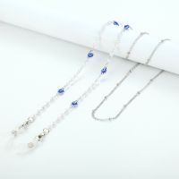 New Simple Pearl Rose Beaded Glasses Chain Jewelry Neck Strap for Women Hollow Star Evil Eye Sunglass Chain Mask Holder Lanyard Eyewear case