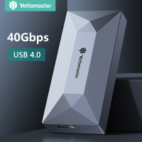 Yottamaster เคส M.2 NVMe แบบมี SSD 40Gbps 20Gbps ความเร็วสูง HD ชนิด C PCIe Thunderbolt 4/3 USB4กล่องเก็บของสำหรับพีซี