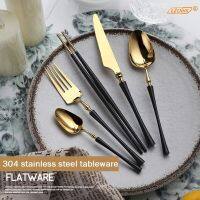 7 Colors Cutlery Set Utensils For Kitchen Gadget Sets Table Plates Spoon Full Tableware Of Plates Stainless Steel Dining Bar