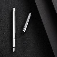 Hongdian HD516 All steel Fountain Pen Primary Color EF 0.38mm Nib Student Business Office Literature Writing Ink Pen Gifts  Pens