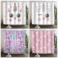 【CW】♝♟♟  Shower Curtain Print Unicorn Polyester Baby Room With Hooks