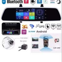 กล้องกระจกติดรถยนต์ 7นิ้ว GPS android  wifi camera 4g