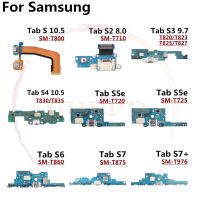 Original USB ชาร์จพอร์ต Connector สายเคเบิล Flex สำหรับ Samsung Galaxy Tab S S2 S3 S4 S5e S6 S7 + t976 T875 T860 T725 T835-xmdjvhsdkf