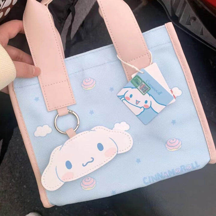 Kawaii Sanrio Cinnamoroll kartun penyimpanan beg Cute Reticule fesyen ...