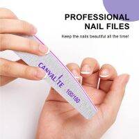 tdfj Sides File Sandpaper Half Files Buffer  100/180 Manicure Sanding Polishing