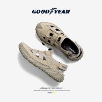 Goodyear hole shoes cool mens summer new outerwear beach hollow shoes mens soft bottom casual Baotou sandals and slippers shoes