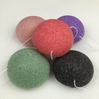 【CW】❒☍  1pcs Konjac Puff Cleanser Sponge Makeup Facial Cleaning Konnyaku