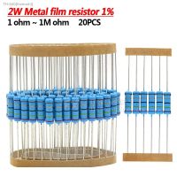 ∏ 20pcs 2W Metal film resistor 1 1R 1M 2.2R 4.7R 10R 22R 47R 100R 220R 470R 1K 10K 100K 2.2 4.7 22 47 100 220 470 ohm