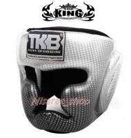 Top Kingl Head guards TKHGSS-01 Silver Supper star ( Size M) Protector for Training เฮดการ์ด ท็อปคิงส์  ใช้ป้องกันศรีษะ ทำจากหนังแท้ ผลิตในประเทศไทย