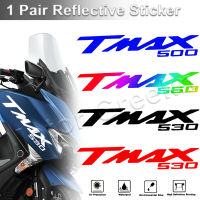 NEWFor Yamaha Tmax 500 530 560 TMAX500 Tmax560สะท้อนแสงรถจักรยานยนต์สกูตเตอร์สติ๊กเกอร์สัญลักษณ์โลโก้ D Ecals กันน้ำอุปกรณ์เสริม