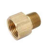 1/4 inch NPT Male to 1/2 inch NPT Female Brass Pipe Fitting Reducer Adapter