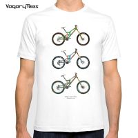 Mountain Biking Art Classic Tshirt Fixed Gear Bicycle Graphic Design Cycling Print Mens Sports White Gildan