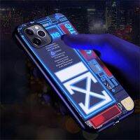 เคสโทรศัพท์มือถือเรืองแสงลายดนตรีไฟ Led สมาร์ทดีไซน์สินค้าราคาเซลล์ยอดนิยม1 2023สำหรับ S20 S21 S22 S23 Plus Ultra Note 10 20