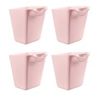 13MA 4pcsset Portable Hanging Storage Bucket Case Plastic Box Container for Kitchen Tableware Pens Small Plants Bathroom