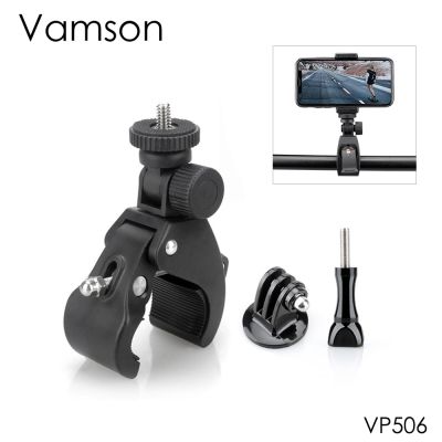 Vamson ตัวยึดอะแดปเตอร์ที่จับขาตั้งกล้องแบบสามขาจักรยานจักรยานจักรยานยนต์ Gopro Hero 7หลัง/6/5สำหรับ Dji Osmo Action สำหรับ Yi-vp506 Xiaomi