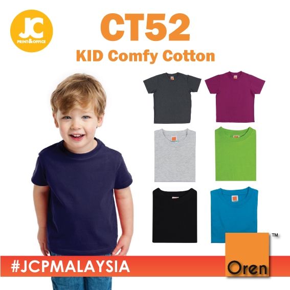 OREN SPORT Children Kid Youth Kanak Plain T-shirt - CT52 | Lazada