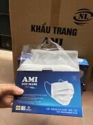 Khẩu Trang Y Tế AMI Màu Trắng 4 lớpThan Hoạt Tính Kháng Khuẩn 50 Chiếc 1