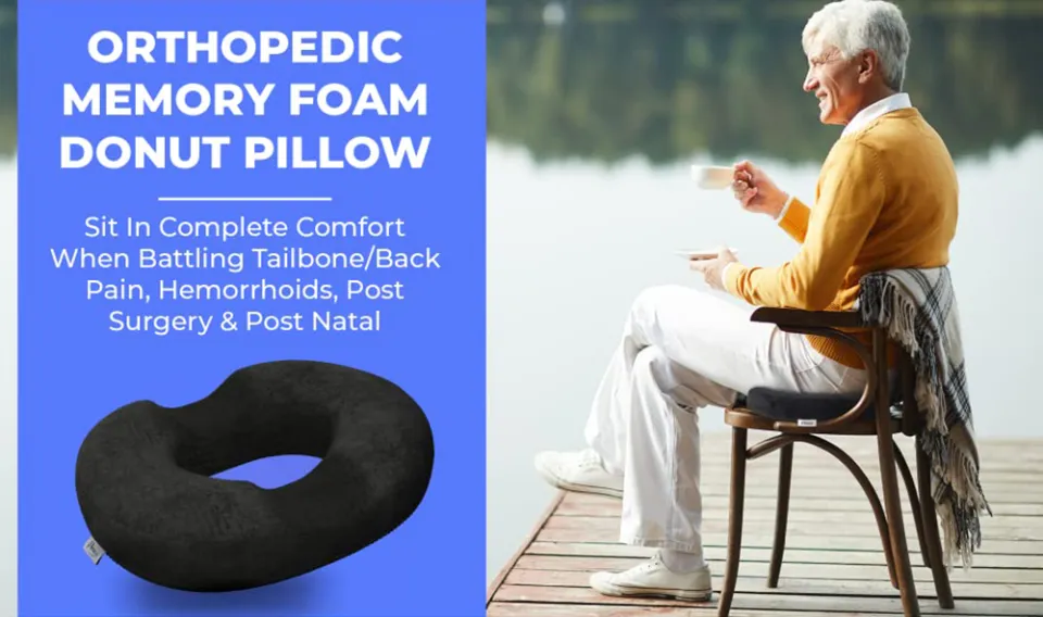 Hemorrhoid Donut Pillow for Tailbone Pain, Postpartum Pregnancy Donut Hole  Butt