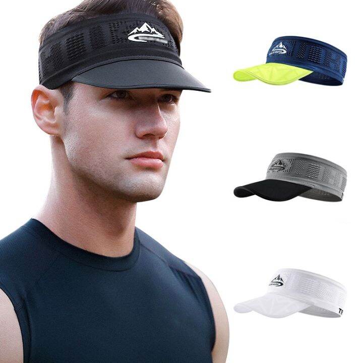 summer-sun-hats-running-caps-for-men-women-quick-dry-breathable-mesh-visor-hat-top-empty-tennis-golf-cycling-hat-baseball-cap-towels