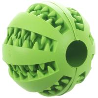 Rubber Balls Pet Chew Toys Tooth Cleaning Leaking Food Toy Green