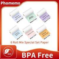 Phomemo Thermal Sticker Printable Self Adhesive Transparent Label None-Adhesive Paper for M02/M02S/M02Pro Printer Photo Papers Fax Paper Rolls