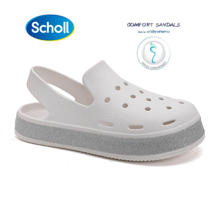 scholl-รองเท้าแตะผู้หญิงแท้-fashion-รองเท้าชายหาดแถบสี-health-slippers-รองเท้าแตะที่เหมาะกับสรีระทุกอย่างในหนึ่งเดียว