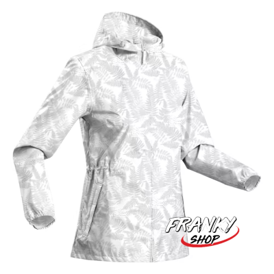 [พร้อมส่ง] เสื้อแจ็คเก็ตกันฝนผู้หญิงสำหรับใส่เดินในเส้นทางธรรมชาติ Womens Water-repellent Hiking Jacket
