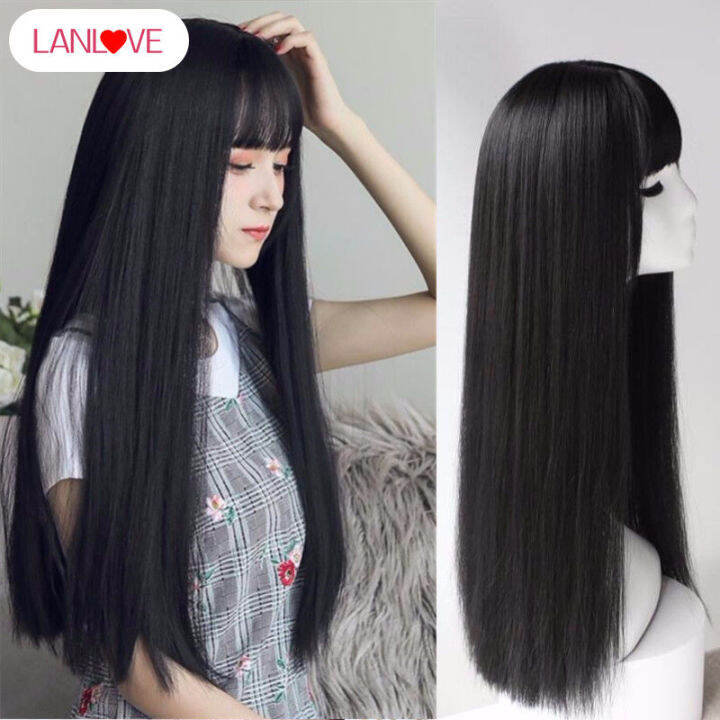 Black shop wig lazada