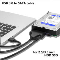 Ewirepro USB 3.0เป็น SATA 3แปลงสายเคเบิลพร้อมอะแดปเตอร์แปลงไฟรองรับฮาร์ดไดรฟ์อะแดปเตอร์ SSD HDD ภายนอก2.53.5นิ้ว