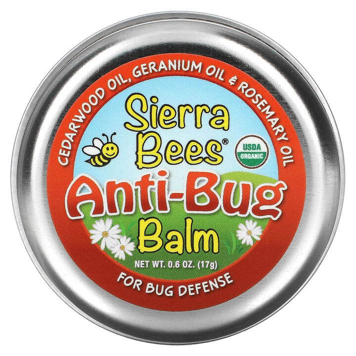 Organic Mosquito Repellent, AntiBug Balm with Citronella Oil (17 g