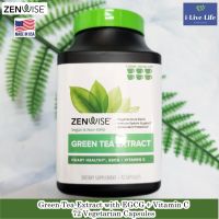 สารสกัดจากชาเขียว Green Tea Extract with EGCG + Vitamin C 72,120 Vegetarian Capsules - Zenwise Health