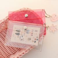 Glitter Transparent Pvc Card Business Holder Men Credit Id Wallet Jelly Coin Purse