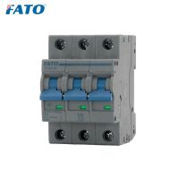 FATO ราง Din 10KA 3P 230V,10A 25A 32A 40A ความสามารถในการทำลาย63A เบรกเกอร์ขนาดเล็ก