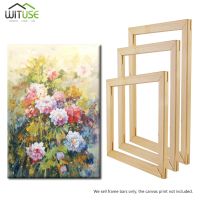 Wooden Painting Frame Kit DIY Large Canvas Stretcher Bars for Oil Paintings Diamond Print Paint Posters Gallery Easy to Assemble Drawing Painting Supp